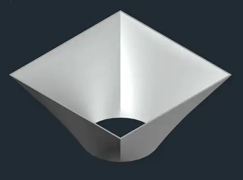 表情用loft命令,创建天圆地方的形状autocad表情