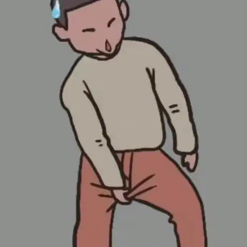 一组挠屁股表情包和动图