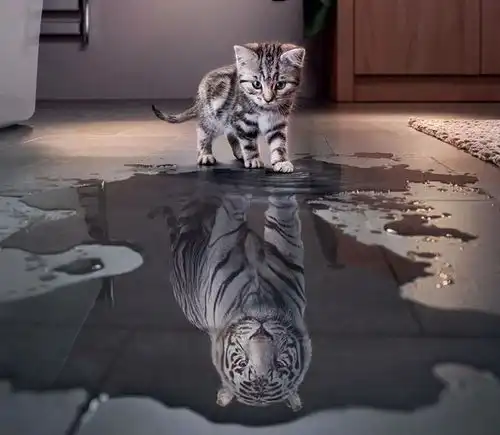 明明是只猫,却有一颗当老虎的心