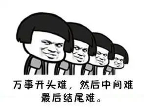 很丧的表情包万事开头难然后中间难,最后结尾难